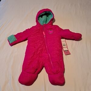 Wippette baby girls 3-6 month 1 piece snowsuit Pram Suit NWT